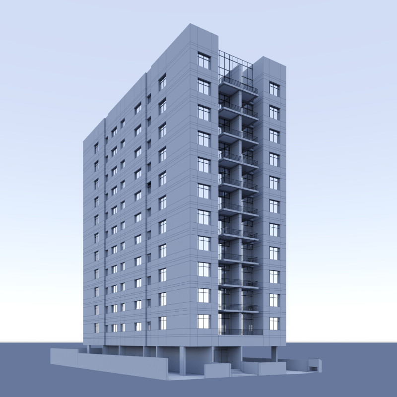 United Arab Emirates Building Block 3D 프린트 모델 .c4d .max .obj .3ds .fbx .stl .blend