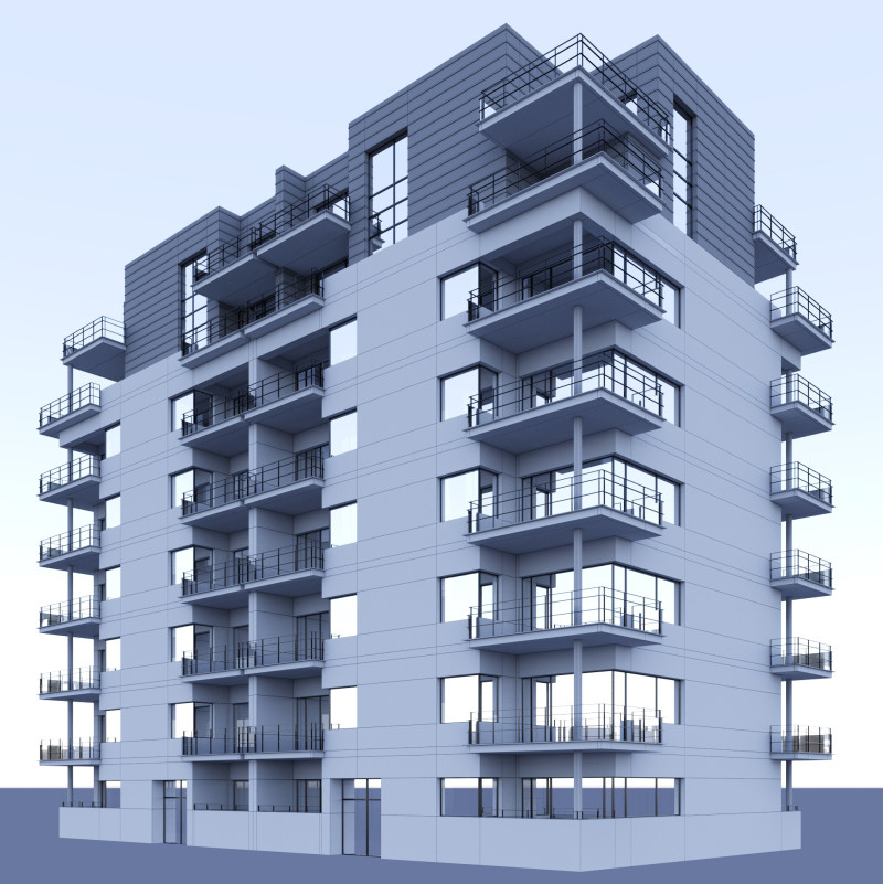Building Denmark 3D Модель .c4d .max .obj .3ds .fbx .stl .blend 