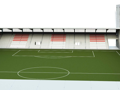Football stadium Denmark 3Dモデル