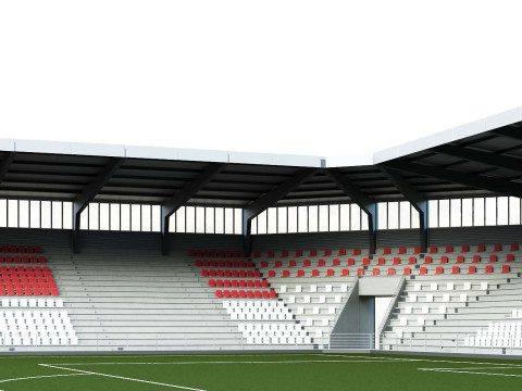 Football stadium Denmark 3Dモデル