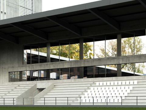 Football stadium Denmark 3Dモデル