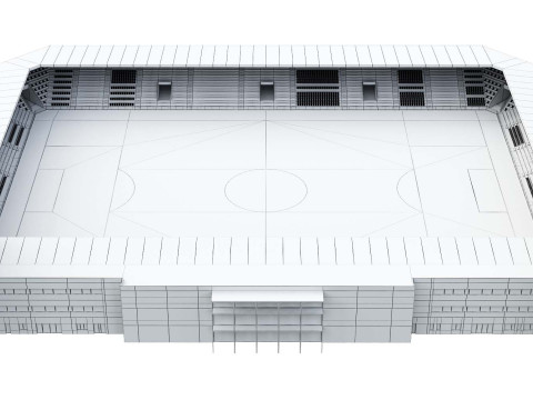 Football stadium Denmark 3Dモデル