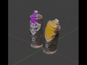 Balloons with paint 3D Model