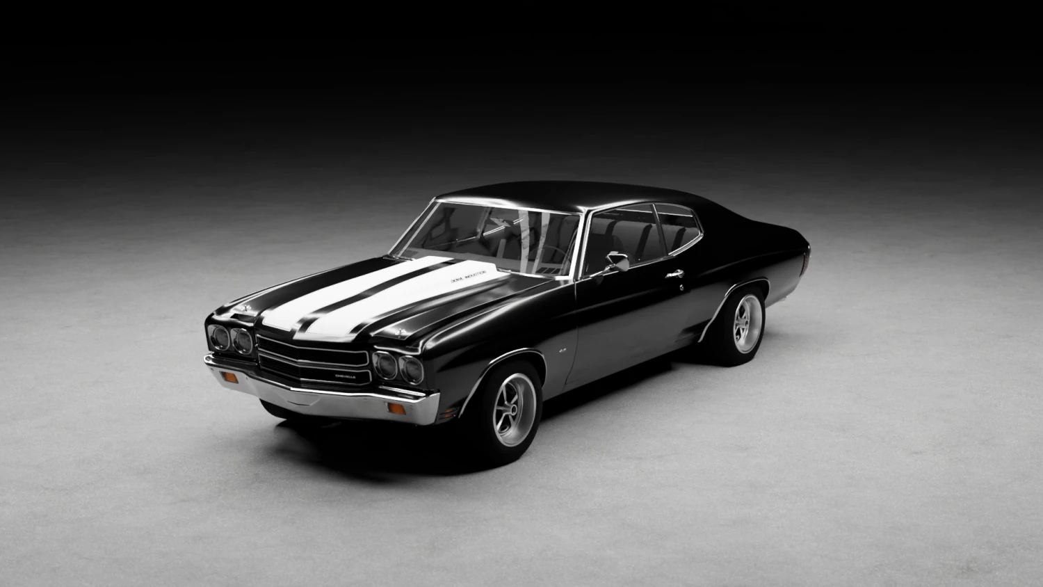 Chevrolet Chevelle 3D Model .c4d .max .obj .3ds .fbx .stl .blend 