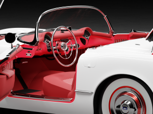 Chevrolet Corvette C1 1950s 3Dモデル