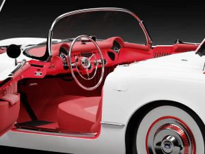 Chevrolet Corvette C1 1950s 3D Model