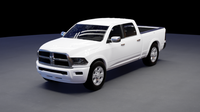 Dodge RAM 1500 Model 3D .c4d .max .obj .3ds .fbx .stl .blend 