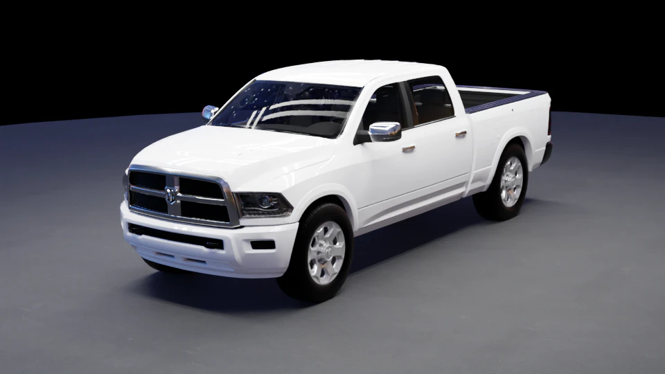 Dodge RAM 1500 3D Model .c4d .max .obj .3ds .fbx .stl .blend 