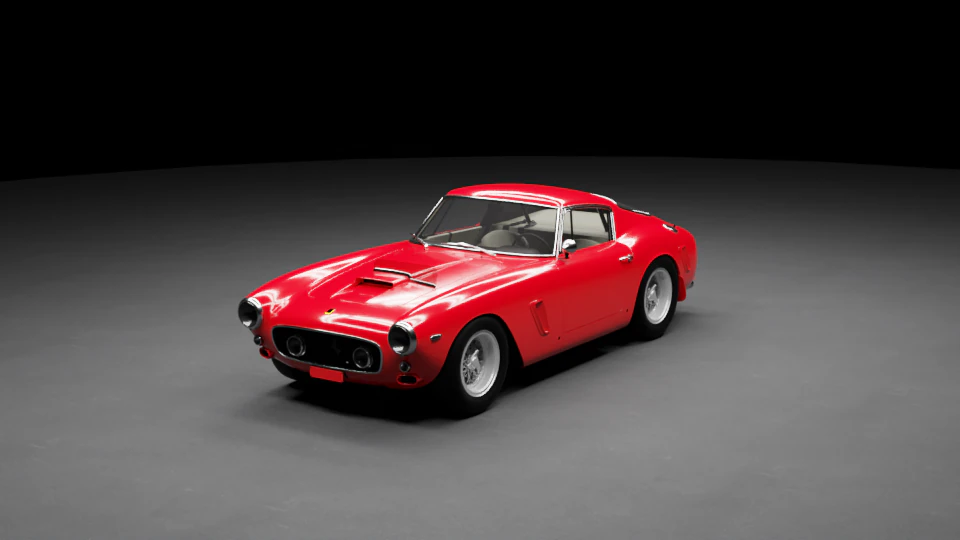 Ferrari 250GT 3D Model .c4d .max .obj .3ds .fbx .stl .blend 