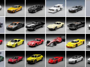 HQ Car Spawner add-on for Blender - 104 Cars 3D Model