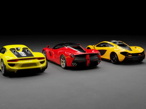 Holy Trinity Car Pack 3D Model