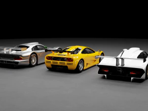 Holy Trinity 90s Car Pack 3D Model
