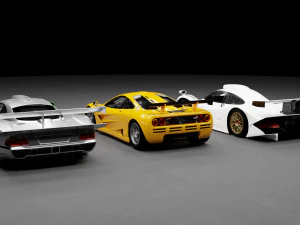 Holy Trinity 90s Car Pack 3D Model