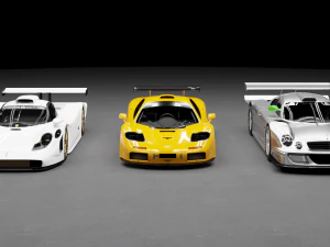 Holy Trinity 90s Car Pack 3D Model
