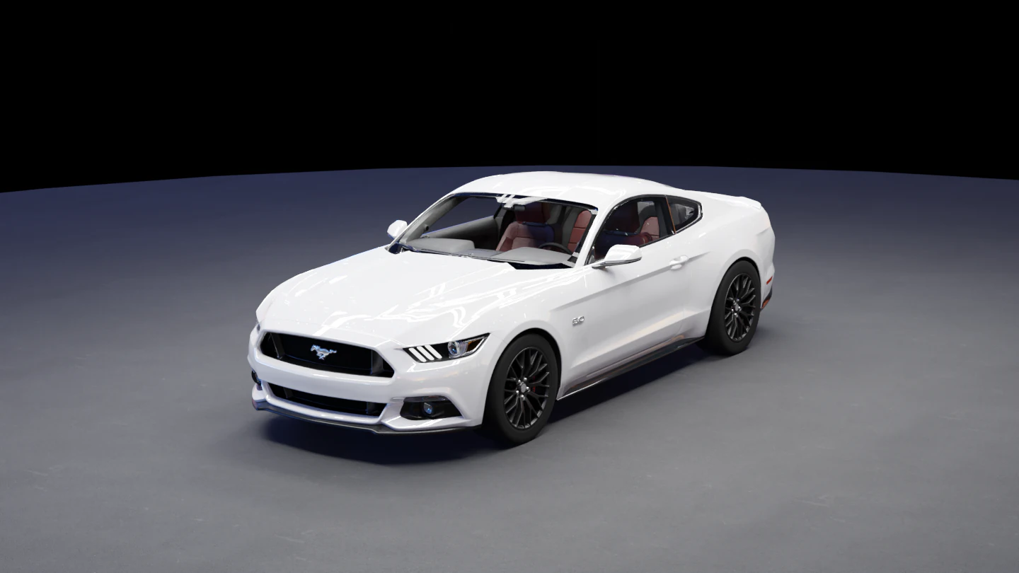 Mustang 3D Model .c4d .max .obj .3ds .fbx .stl .blend 