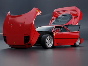 Ferrari F40 3D Model