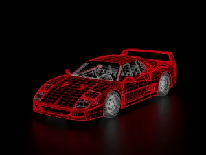 Ferrari F40 3D Model