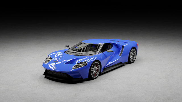GT Supercar 3D Model .c4d .max .obj .3ds .fbx .stl .blend
