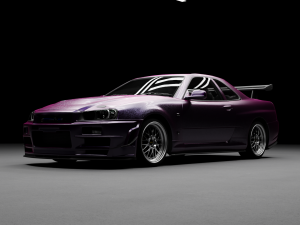 Nissan Skyline GTR R34 3D Модель