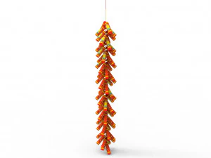 Fogo de artif&iacute;cio de ano novo Modelo 3D