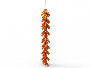 New Year Firecracker 3D Model