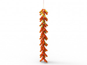 New Year Firecracker 3D Model