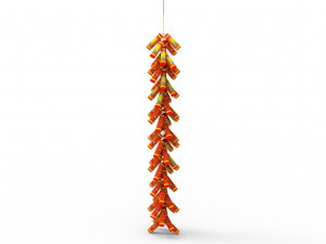 New Year Firecracker 3D Model