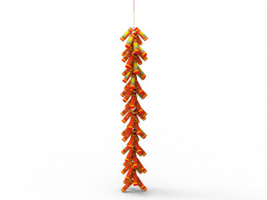 New Year Firecracker 3D Model