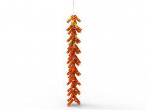 New Year Firecracker 3D Model