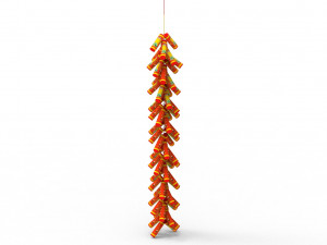 New Year Firecracker 3D Model