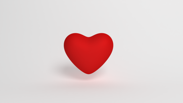 Love Heart 3D 3D Model .c4d .max .obj .3ds .fbx .stl .blend 