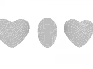 Love Heart 3D 3D Model