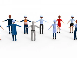 建設作業員コレクション 1 3Dモデル