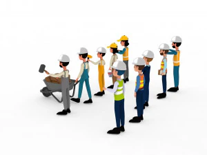 Construction Workers Collection 2 3D Model