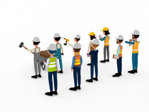 Construction Workers Collection 2 3D Model