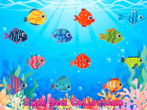 Collezione Pesce Mare 3d Lowpoly Modello 3D