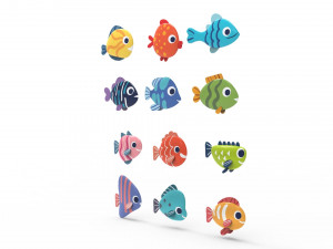 Fish Sea Collection 3d Lowpoly 3D Model