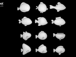 Fish Sea Collection 3d Lowpoly 3D Model