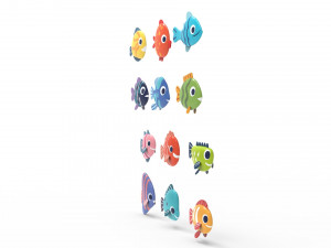 Fish Sea Collection 3d Lowpoly 3D Model