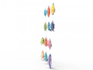 Fish Sea Collection 3d Lowpoly 3D Model