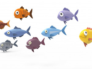 Fish Sea Collection 1 3D Model