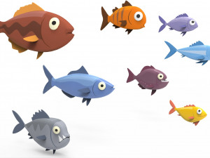 Fish Sea Collection 1 3D Model