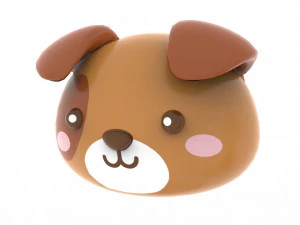 Animal Head Cartoon 3D 3D Model