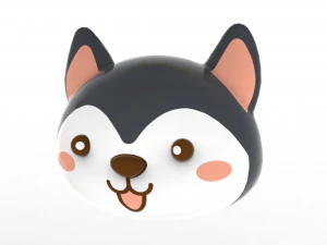 Animal Head Cartoon 3D 3D Model