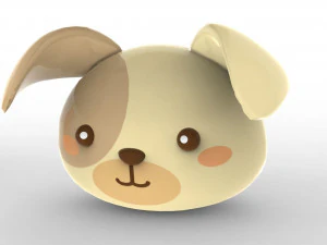Animal Head Cartoon 3D 3D Model