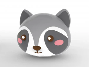 Animal Head Cartoon 3D 3D Model