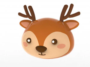 Animal Head Cartoon 3D 3D Model