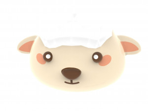 Animal Head Cartoon 3D Modelo 3D