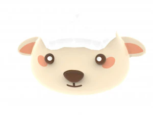 Animal Head Cartoon 3D 3D Model