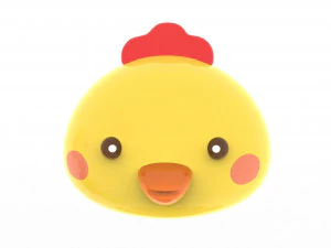 Animal Head Cartoon 3D 3D Model